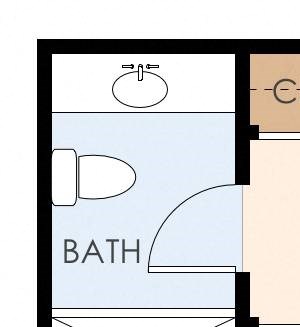2 bedroom 2 bathroom floor plan 2 bedroom 2 bathroom floor plan 1,020 to 1,050 Sq.Ft. at Wellesley Crescent, Redwood City